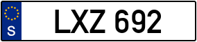 Trailer License Plate